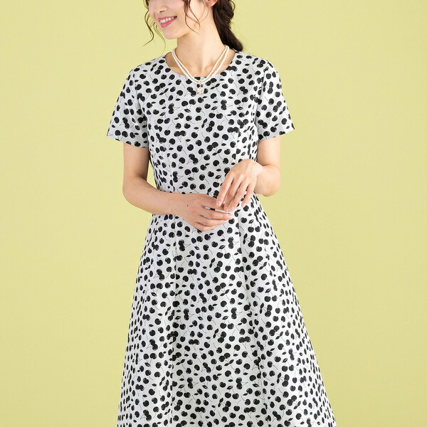 楽天市場 チェリージャガードワンピース ローズティアラ 丸井 マルイ 楽天市場店