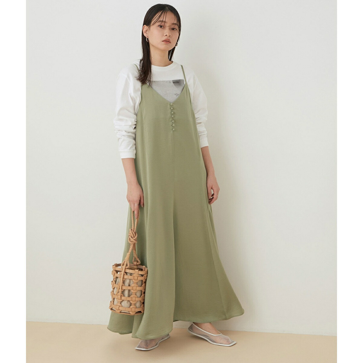 楽天ランキング1位 アウトレット店舗 Web限定 サテンフレアキャミワンピース アダムエロペw 再再販 Www Papermoney World Com