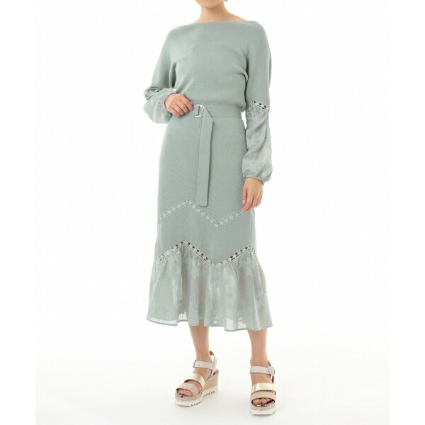 人気ブランドを スターレースニットワンピース グレースコンチネンタル 丸井 マルイ 店 大注目 Gmsaz Com