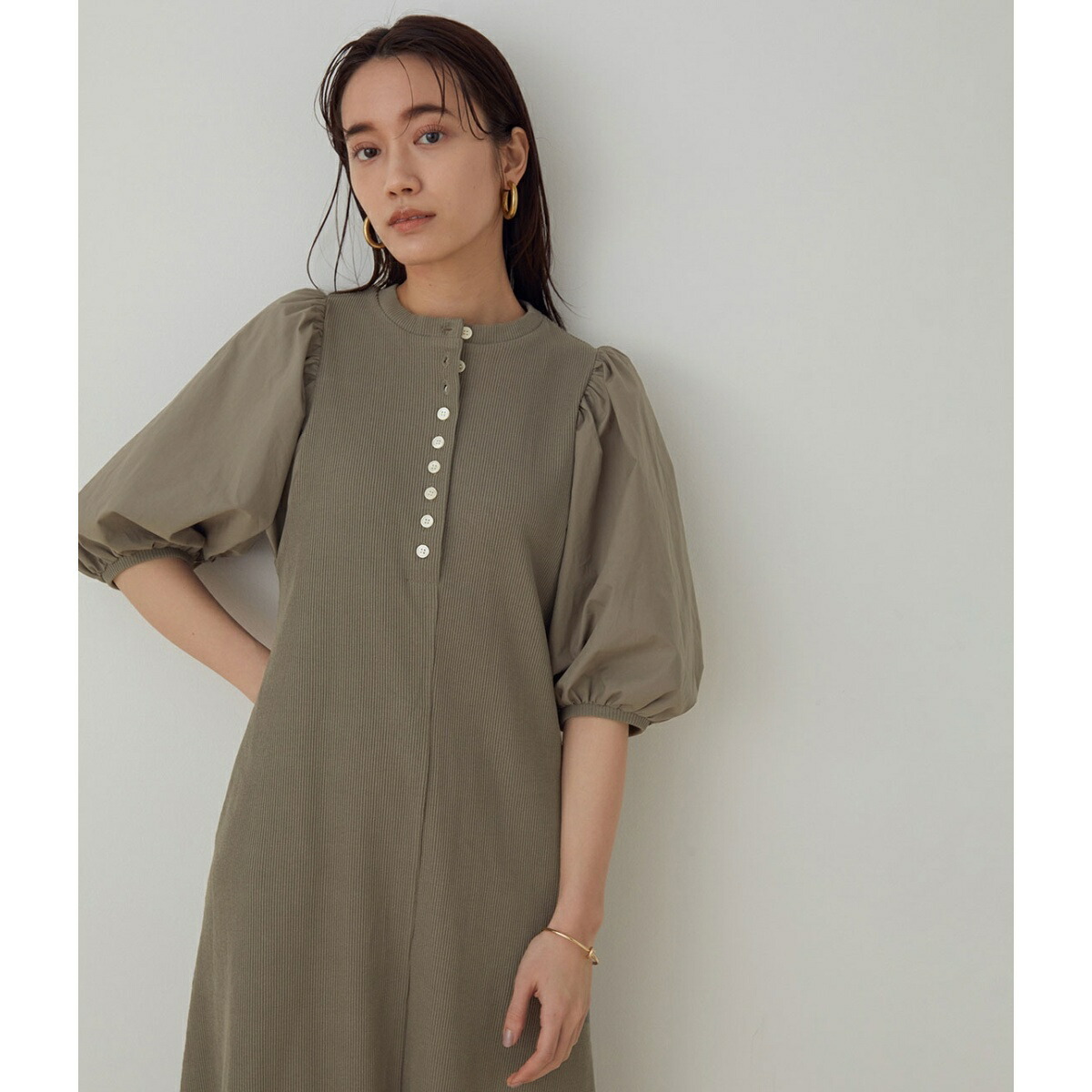 ボタンディテールワンピース アダムエロペ 丸井 マルイ 店 Web限定 その他ワンピース ワンピース 洗える 追加