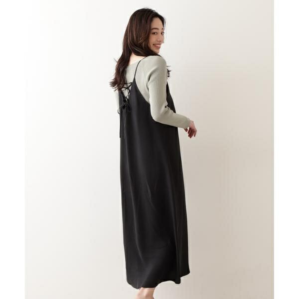 超人気 ワンピース バッククロスキャミワンピース ナチュラルビューティーベーシック Www Wbnt Com