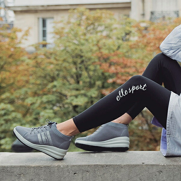 ELLESPORT 軽量厚底ニットブーツ／エル スポーツ（ELLE SPORT）