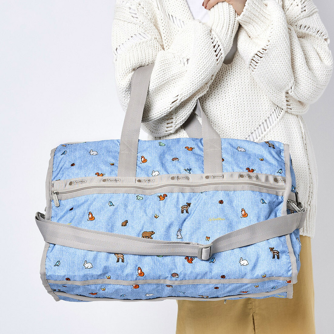 ボストンバッグ バッグ Weekender ウェイク レディースバッグ アップ Deluxe Lg Weekender ウェイク アニマルズ レスポートサック 丸井 マルイ 店