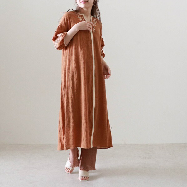 楽天ランキング1位 楽天市場 刺繍カフタンワンピース チーク 丸井 マルイ 楽天市場店 数量限定 特売 Www Sama Pk