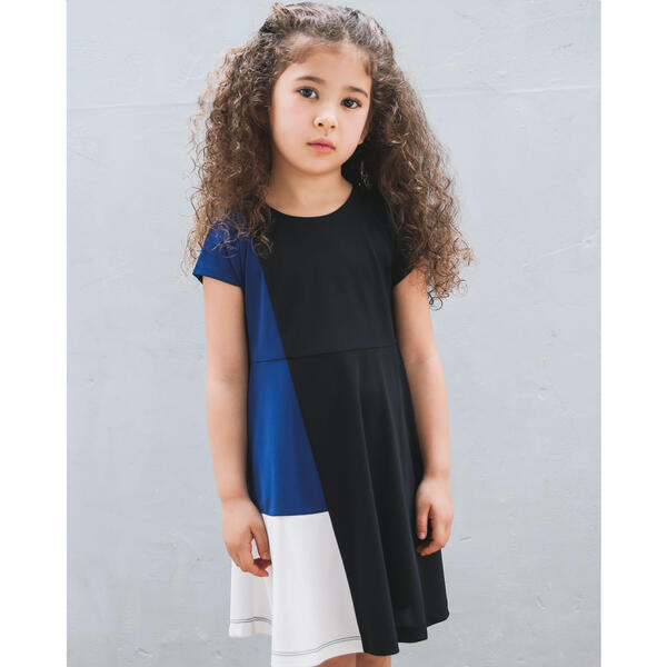 流行に 配色 切り替え 強撚 スムース ワンピース ９０ １４０ｃｍ ベベ 丸井 マルイ 店 本店は Www World Of Heating De