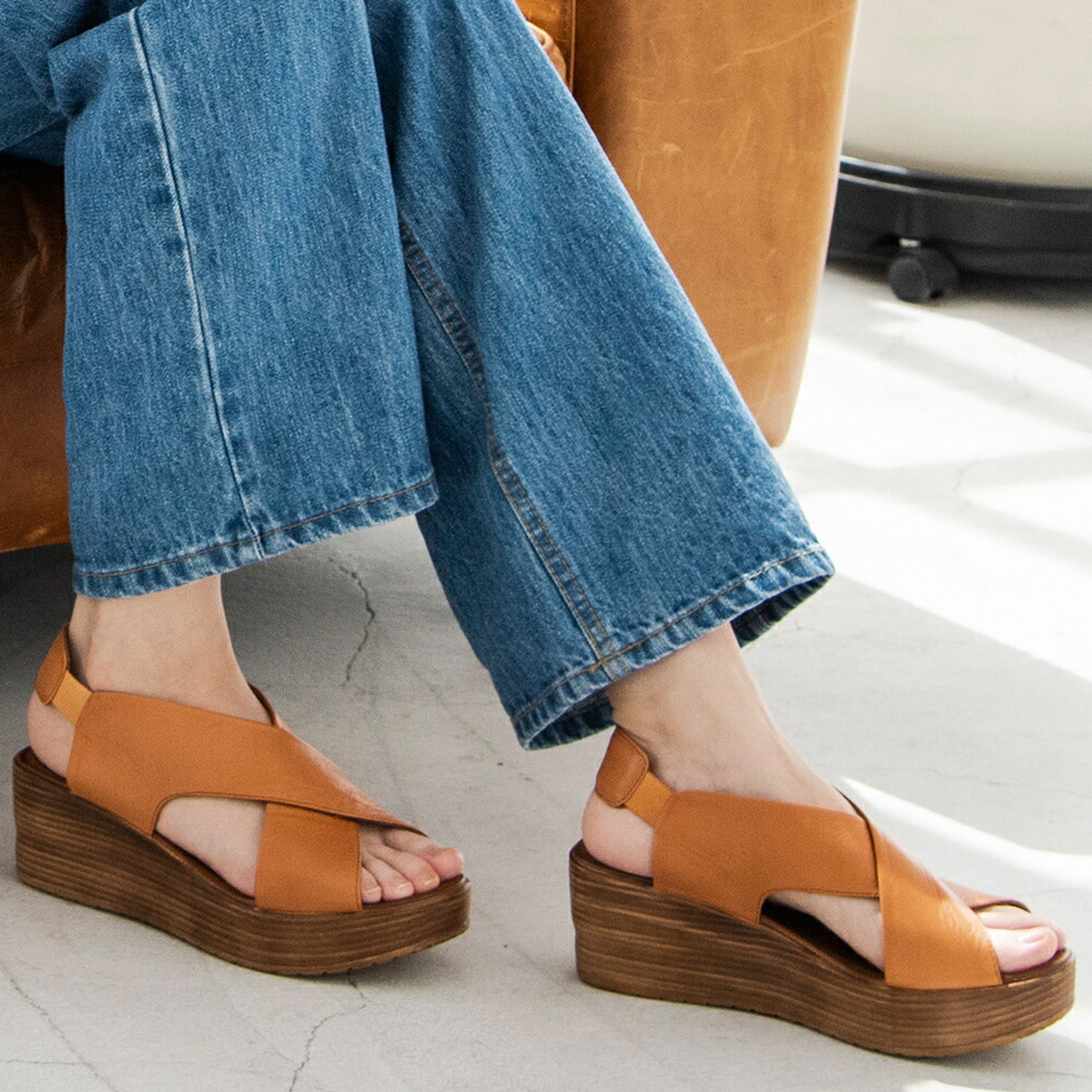 楽天市場】BUENO （ブエノ） / クロスベルトウエッジソールサンダル