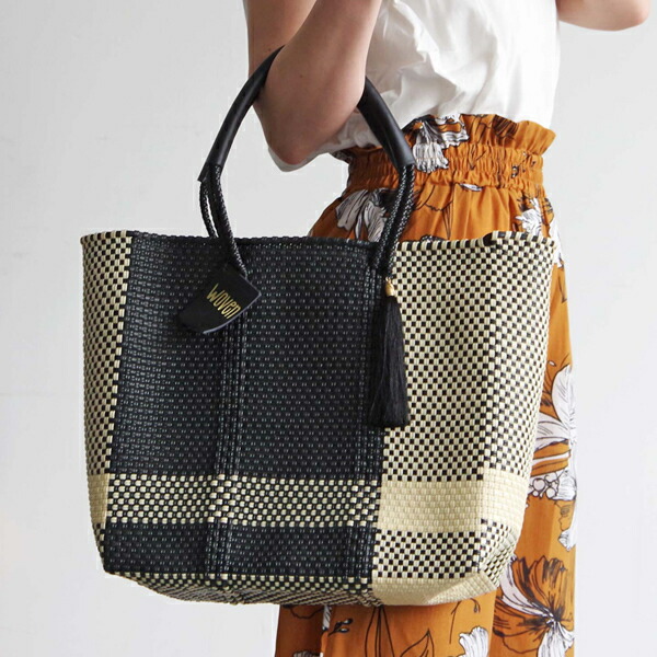 WOVEN (ウーヴン) / メキシコ合衆国製 ミドルトート 提げ篭御徒面子 メルカド御徒面子 かご御徒面子／ウーヴン（WOVEN）