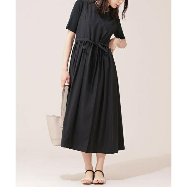 Sale ワンピース ワンピース ウエストリボンギャザーワンピース ノースリーブ ナノ ユニバース 丸井 マルイ 店