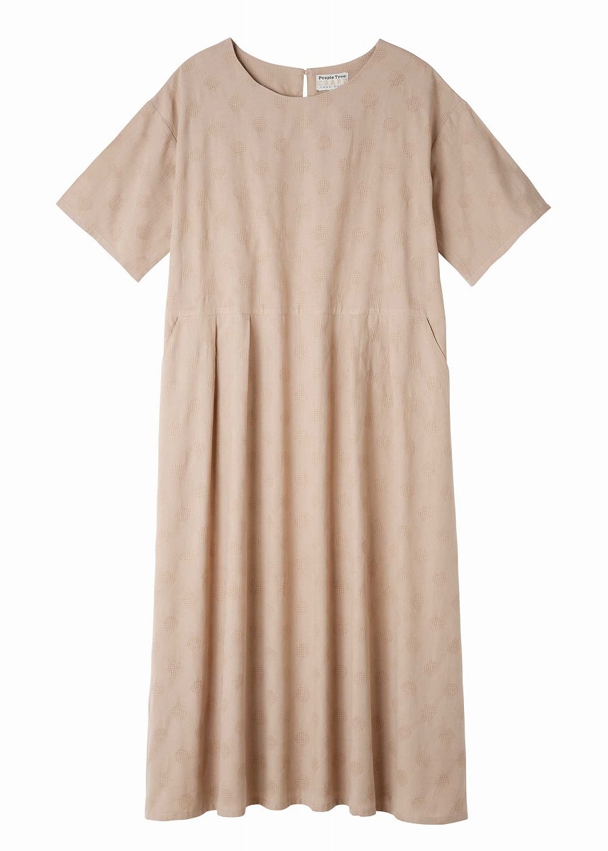 ワンピースワンピース 手織りジャカードボクシードレス ピープルツリー 丸井 マルイ 店