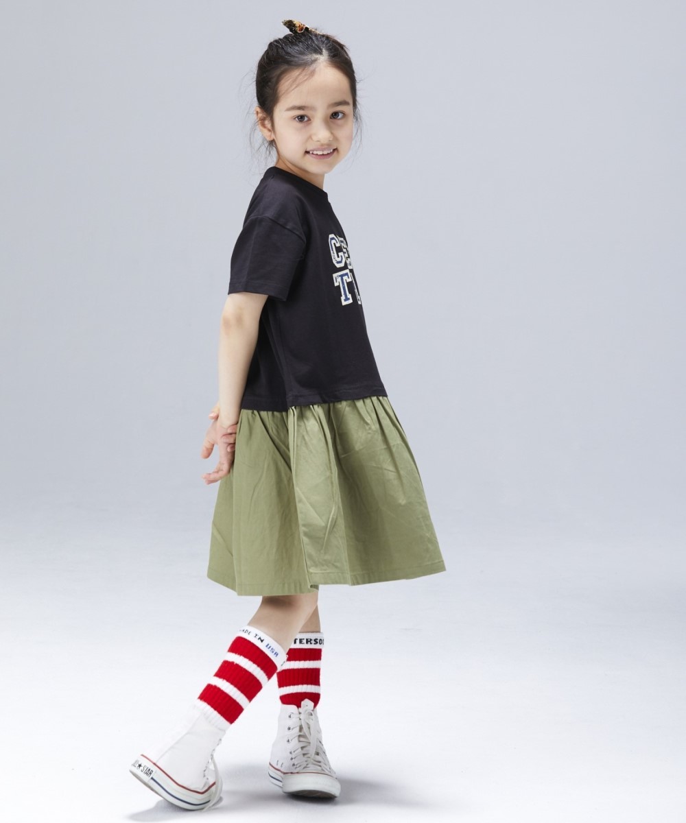 楽天市場 ロゴプリントドッキングワンピース マーキーズ 丸井 マルイ 楽天市場店