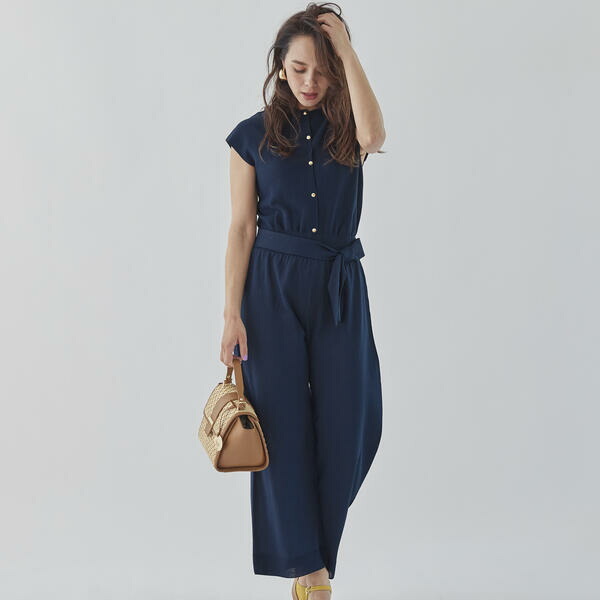 Sale その他ワンピース 大きいサイズ ワンピース ホールガーメントニットオールインワン ビアッジョブルー 丸井 マルイ 店