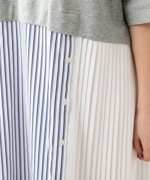 Web限定 ストリート 丸井 マルイ 店 15号 ドッキングプリーツワンピース サブ Sale ワンピース