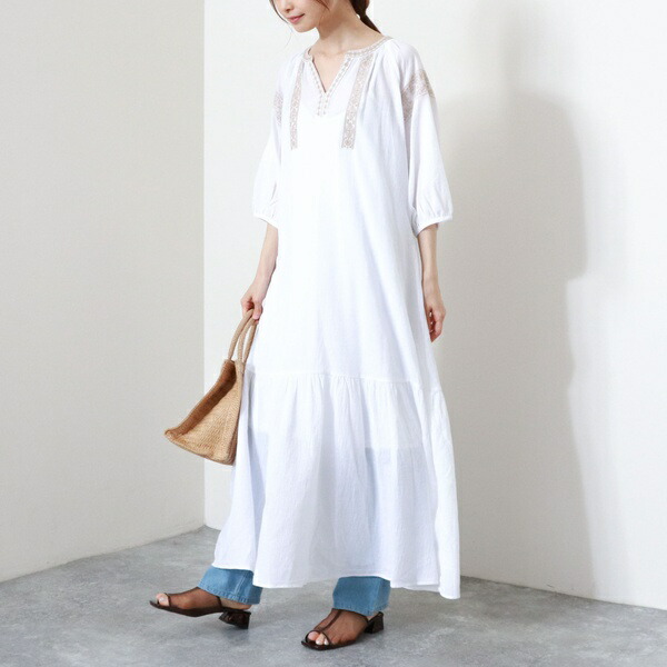 楽天市場 エンブロイダリースキッパーワンピース アルシーヴ 丸井 マルイ 楽天市場店