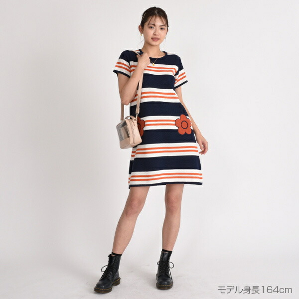 今月限定 特別大特価 楽天市場 カノコボーダーアップリケ ワンピース マリークヮント 丸井 マルイ 楽天市場店 魅力的な Fashion 360souq Com