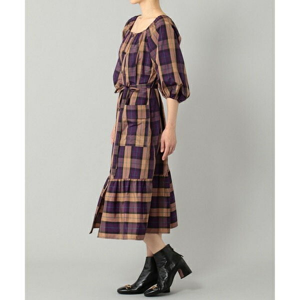タフタチェックワンピース グレースコンチネンタル Msselectronics Gr