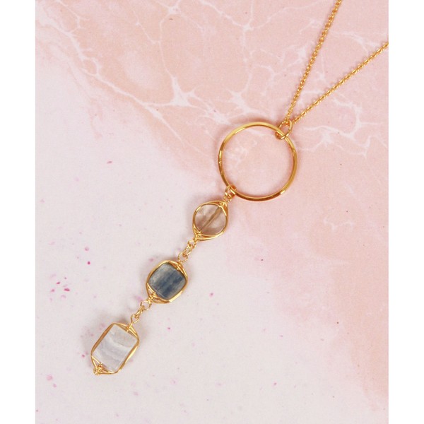 物静かくすみ彩り 青 グループネックレス ワイス惹き付ける New 柔らかいくすみカラー ブルー 連ネックレス Maxtrummer Edu Co