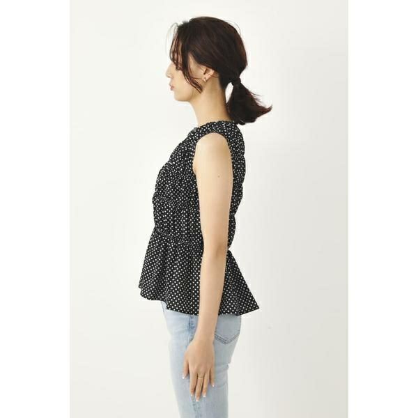 Shel Tter シャーリングノースリーブブラウス シェルター選り抜く New タンク絶頂 Usdre Com