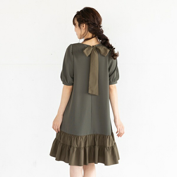 バックリボンフリルワンピース ローズティアラ Colegiovictorhugo Cl