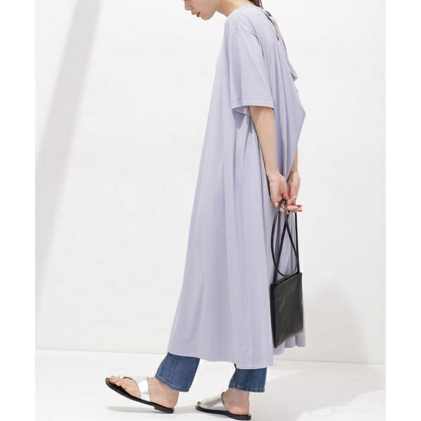 レディースファッション ワンピース 人気デザイナー Anti Soaked 汗染み防止 ドレープワンピース 半袖 ナノ ユニバース Happychildrensdaycare Net