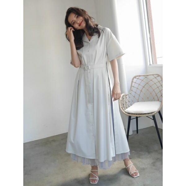 ランキング その他ワンピース ワンピース オープンカラーサイドボタンデザインワンピース レディメイド 丸井 マルイ 店