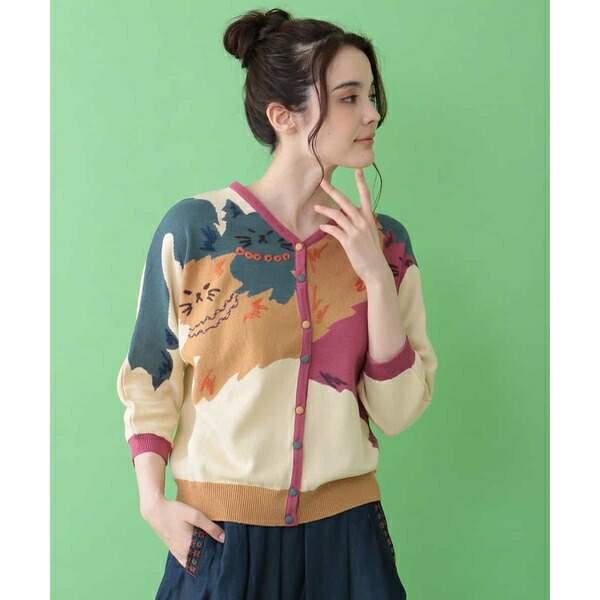 インターシャニットカーディガン ホコモモラ Psicologosancora Es