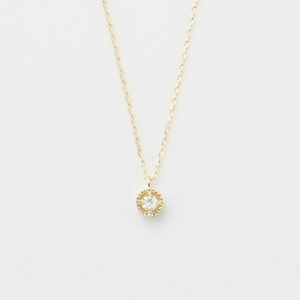 《WEB限定》K10ダイヤモンドネックレス（0.03ct）／アガット（agete）