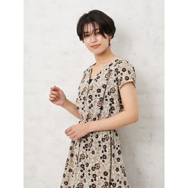 New ヴェッカ 丸井 マルイ 店 レトロ花柄ワンピース イェッカ その他ワンピース レトロ花柄ワンピース イェッカ Sale
