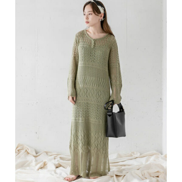 サニーレーベル 丸井 マルイ 店 インナーset柄編みニットワンピース アーバンリサーチ ワンピース その他ワンピース