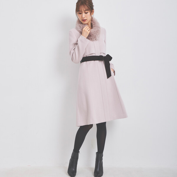 レディノーカラーコート ピンク レッセパッセ Florent Dejardin Fr