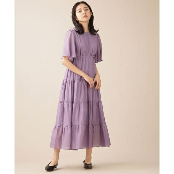 New ワンピース ワンピース 半袖 ナノ ユニバースレディースファッション Norah ティアードワンピース Norah ティアードワンピース 半袖 ナノ ユニバース 丸井 マルイ 店