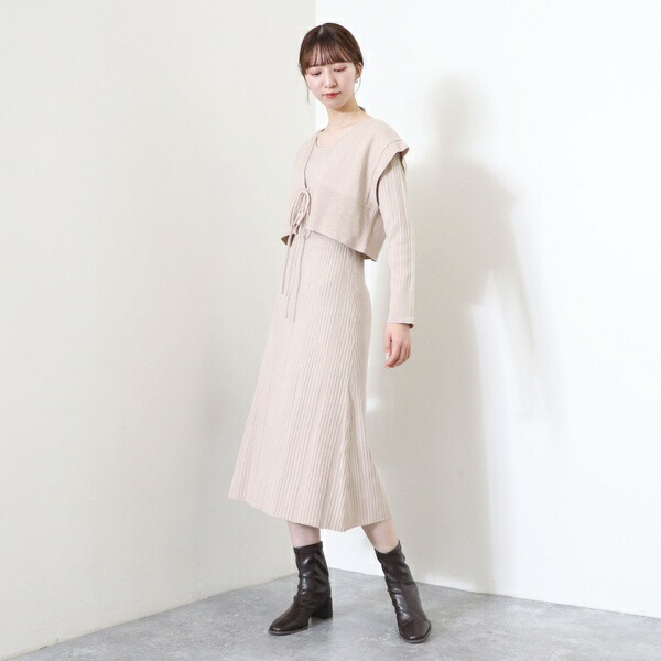 ニットベスト リブニットワンピース アルシーヴ Csg Com Py