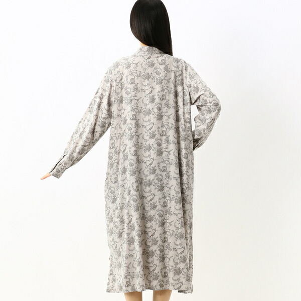 ウォールガーデンプリントシャツワンピース 前開き スーパーハッカ Hazelwoodconst Com