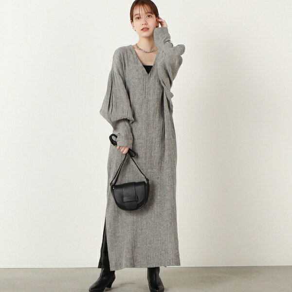 エンリカ リネンシルクロングワンピース ノーリーズ Loadedcafe Com