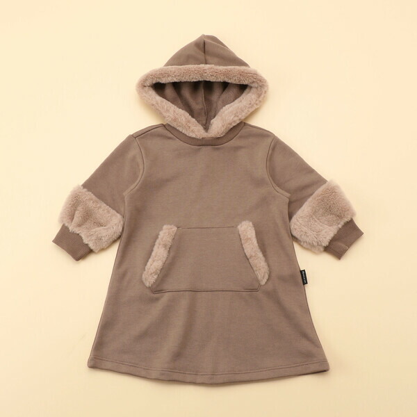 市場 フェイクファー ワンピース ８０ ９０サイズ