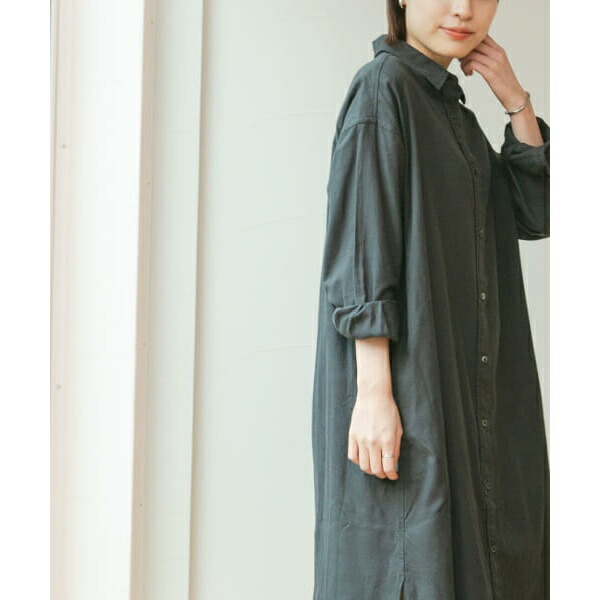 Fork Spoon レギュラーカラーネルシャツワンピース アーバンリサーチ ドアーズ Loadedcafe Com