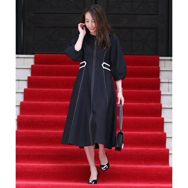 Web限定 大きいサイズ エレモードな配色ワンピース M Maglie Le Cassett エフデ Doorsinmotioninc Com