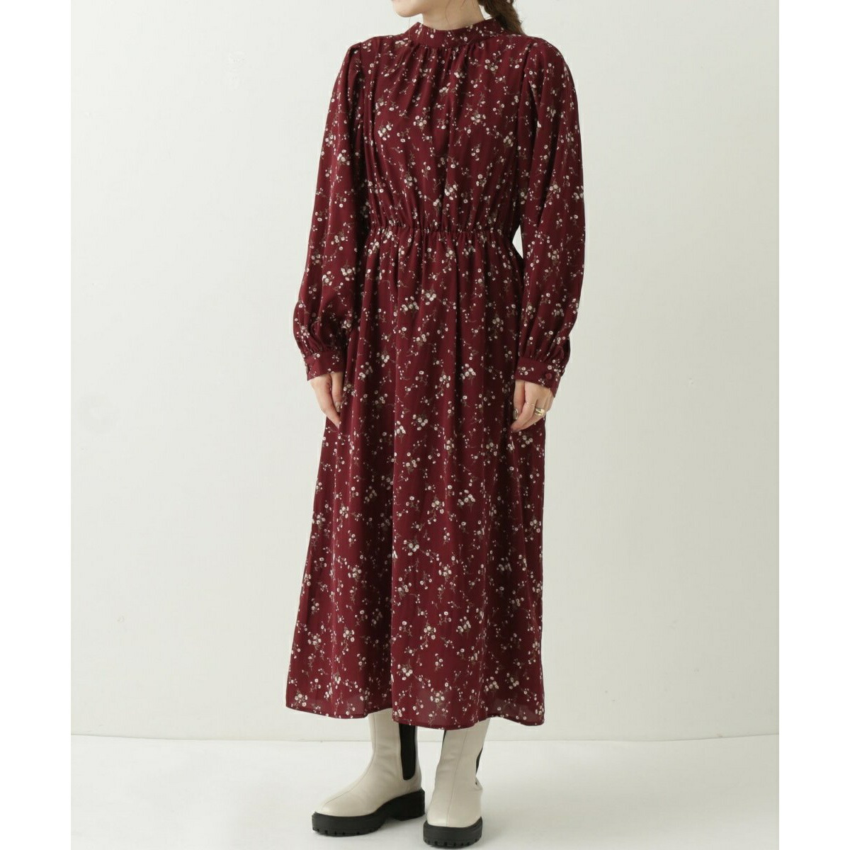 花柄バックリボンプチハイワンピース レイカズン Liceochiloe Cl