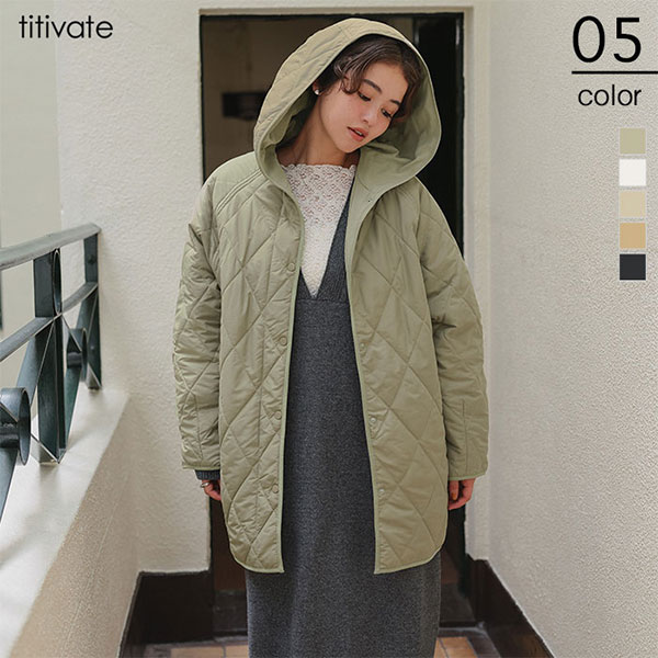 ﾌｰﾃﾞｯﾄｷﾙﾃｨﾝｸﾞｼｮｰﾄｺｰﾄ／ティティベイト（titivate）