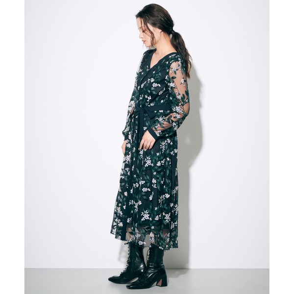 フラワー刺繍フレアワンピース グレースコンチネンタル Deerfieldtwpportage Com