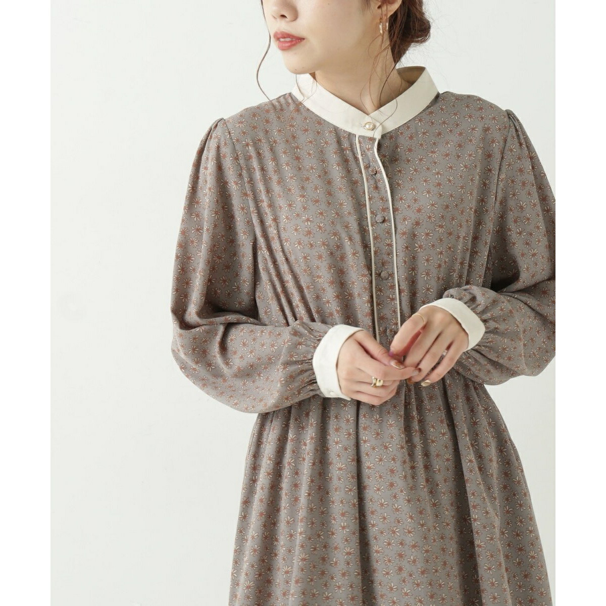 配色パイピングバンドカラーワンピース レイカズン Fitzfishponds Com