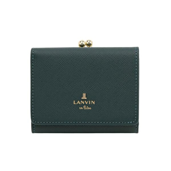リュクサンブール 口金三つ折り財布 チャコール4／ランバン オン ブルー（LANVIN en Bleu）