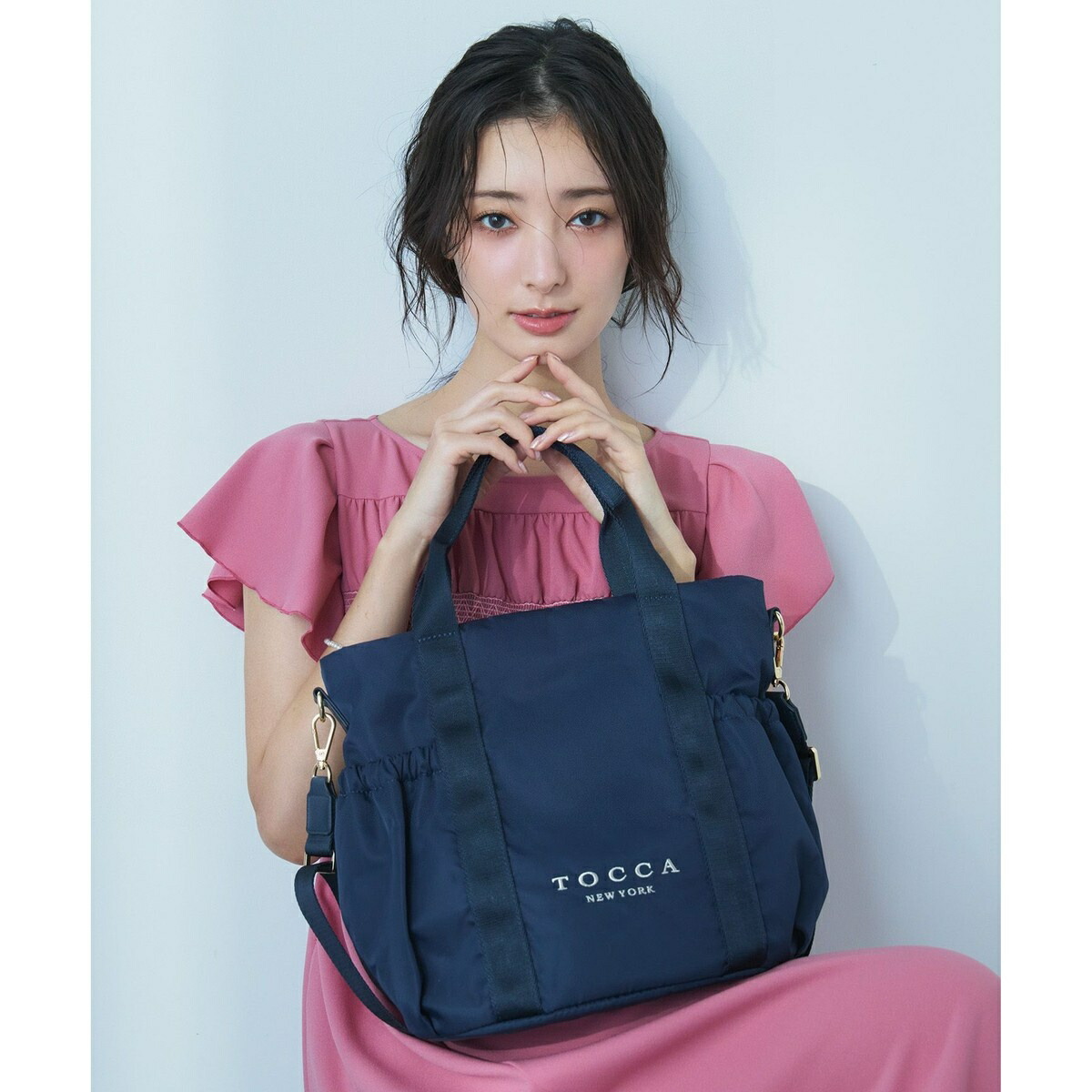 【WEB＆構成要素バス発着場制限事項・周囲の状況に分かりやすい原料品】SANA SIDEPOCKET TOTE トートバッグ／トッカ（TOCCA）