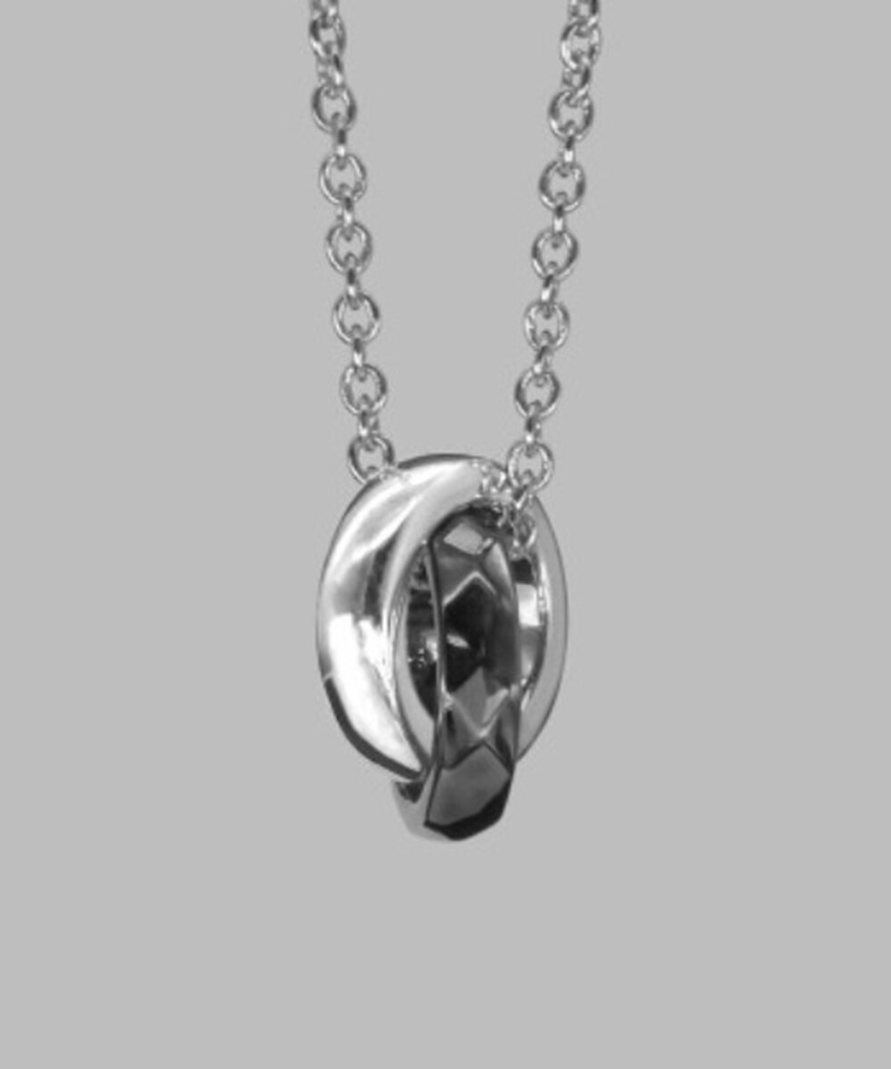 LH for Gift カッティングダブルリングネックレス/シルバー&times;ブラック/シルバー925／ライオンハート（LION HEART）｜丸井（マルイ）店 15,246円