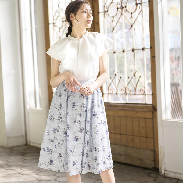 シアーチェックブーケフラワースカート ミッシュマッシュ Misch Masch Southwestne Com