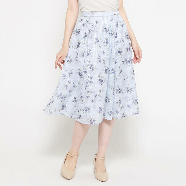 シアーチェックブーケフラワースカート ミッシュマッシュ Misch Masch Southwestne Com
