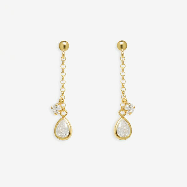【WEB限定】K10 イエローゴールド キュービックジルコニア しずく ピアス/エステール(ESTELLE)|丸井(マルイ)店