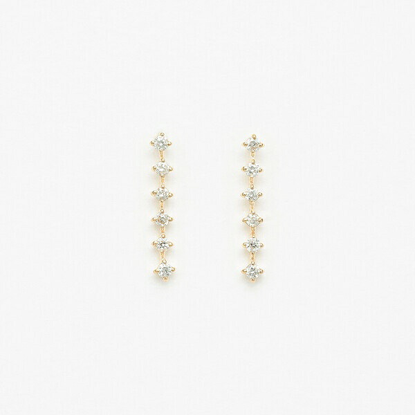 【WEB限定】K10 イエローゴールド ダイヤモンド ピアス／エステール（ESTELLE）｜丸井（マルイ）店