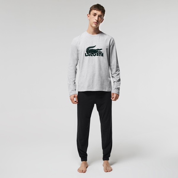 ヴェルヴェットロゴコットンブレンドジャージパジャマセット/ラコステ(LACOSTE)