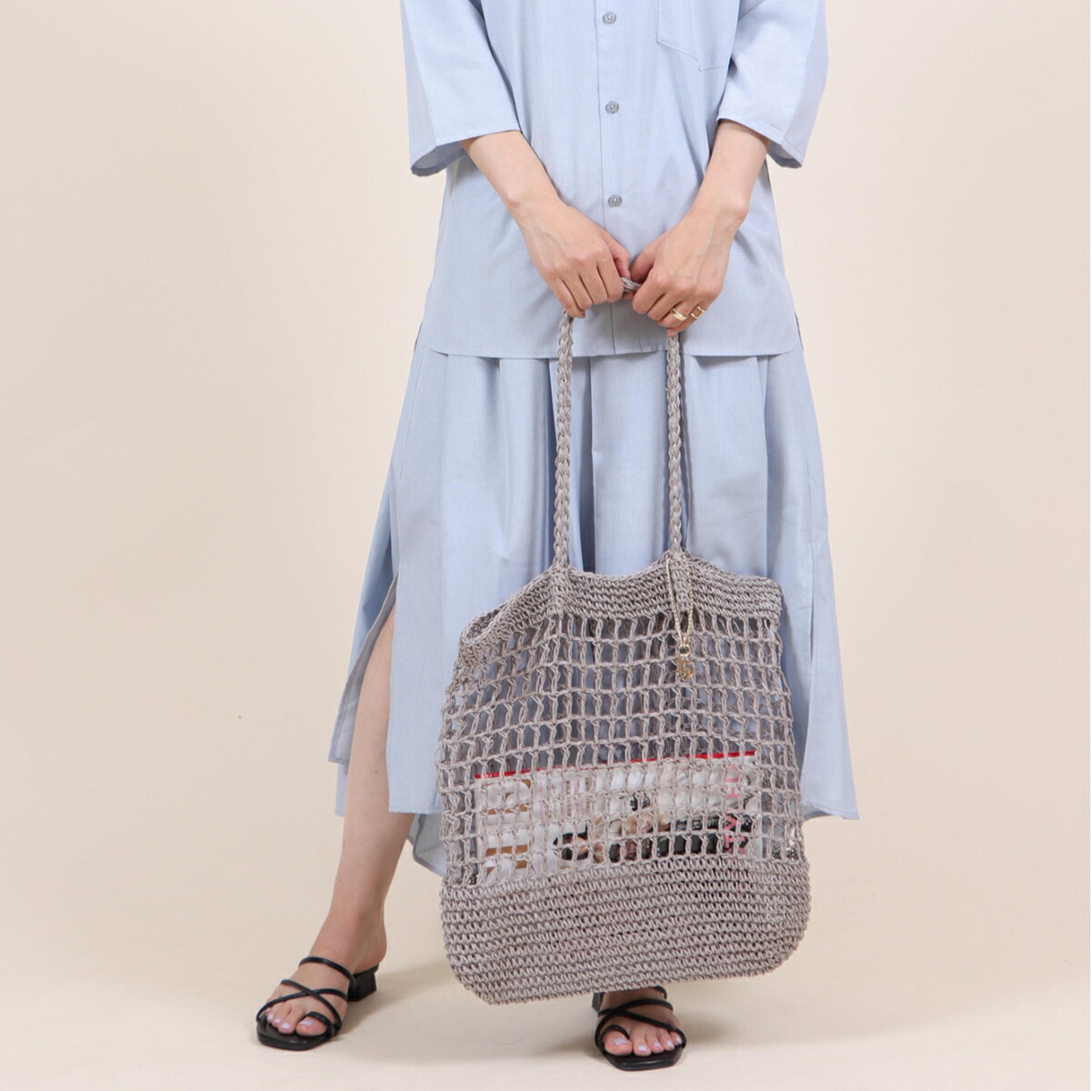 新品同様・美品ハウスオブアンリサークル型 2way かごバッグ 新品同様・美品ハウスオブアンリサークル型 2way かごバッグ