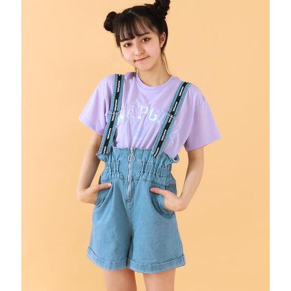 ハイウエストショートパンツサロペット アナップキッズ